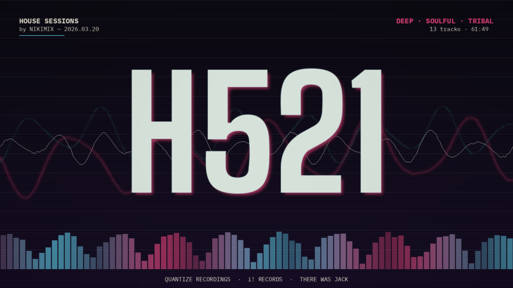 House Sessions H521 — trois artistes, trois labels qui comptent